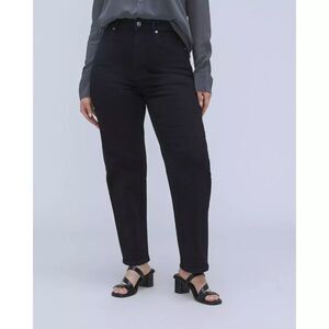 EVERLANE The Curvy Way-High Jean 24 Regular Coal Black Organic Cotton NWT